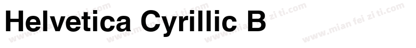 Helvetica Cyrillic B字体转换